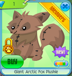 Arctic fox store plushie aj