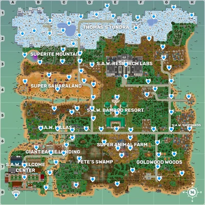 Hamster ball location map