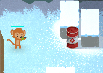 Monkey Shooting a Barrel
