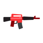 Gun-m16 red