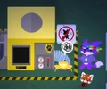  Super Pixile Fox dancing next to a factory crab