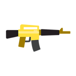 Gun-m16 yellow