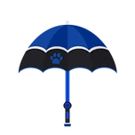 Regenschirm (blau-schwarz)