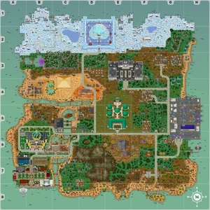 Наложение карты, показывающее .