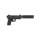 Gun-silenced-pistol grey