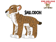 Fjatkoflw smilodon by lionadventuresart de0x8ce