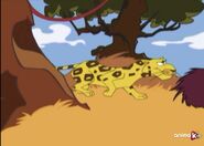 A Hungry African Leopard In TOONIMALS