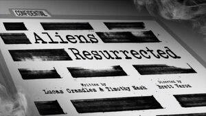 Aliens Resurrected Title