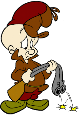 Looney Toons Wood Elmer Fudd Windmill running legs