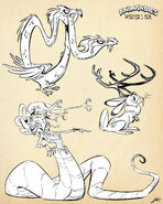 Design for the creatures in "Warner's Ark"