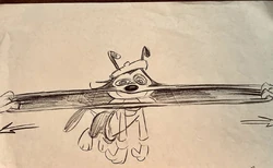 Second layout of the scrapped gag by Rich Arons.