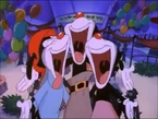 Yakko singing with his siblings