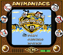 Animaniacs SGB Title Screen