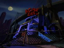 Abandoned ACME Labs in ruins.