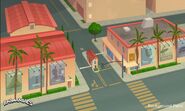Aerial view of the front gate in the reboot, as seen in "Suspended Animation: Part One."