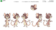 Model sheet from Kasey Williams' Website