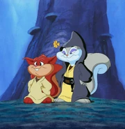 Animation cel of Skippoda and Slappy Wanna Nappy