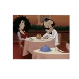 Jack Nicholson cenando junto con Cher