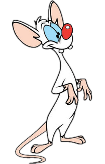 pinky from pinky and the brain happy