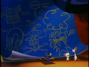 The original blueprints from the episode