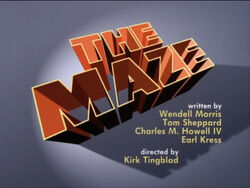 The maze title