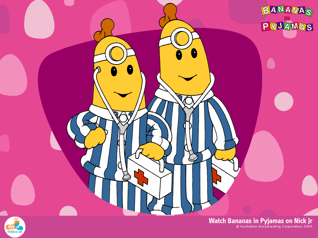 bananas in pajamas animated gif