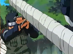 Asuma fighting Kisame