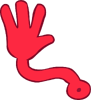 Red Sticky Hand (Left Hand)