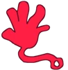 Red Sticky Hand (Object Fool)