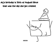 August 30th, jej's birthday
