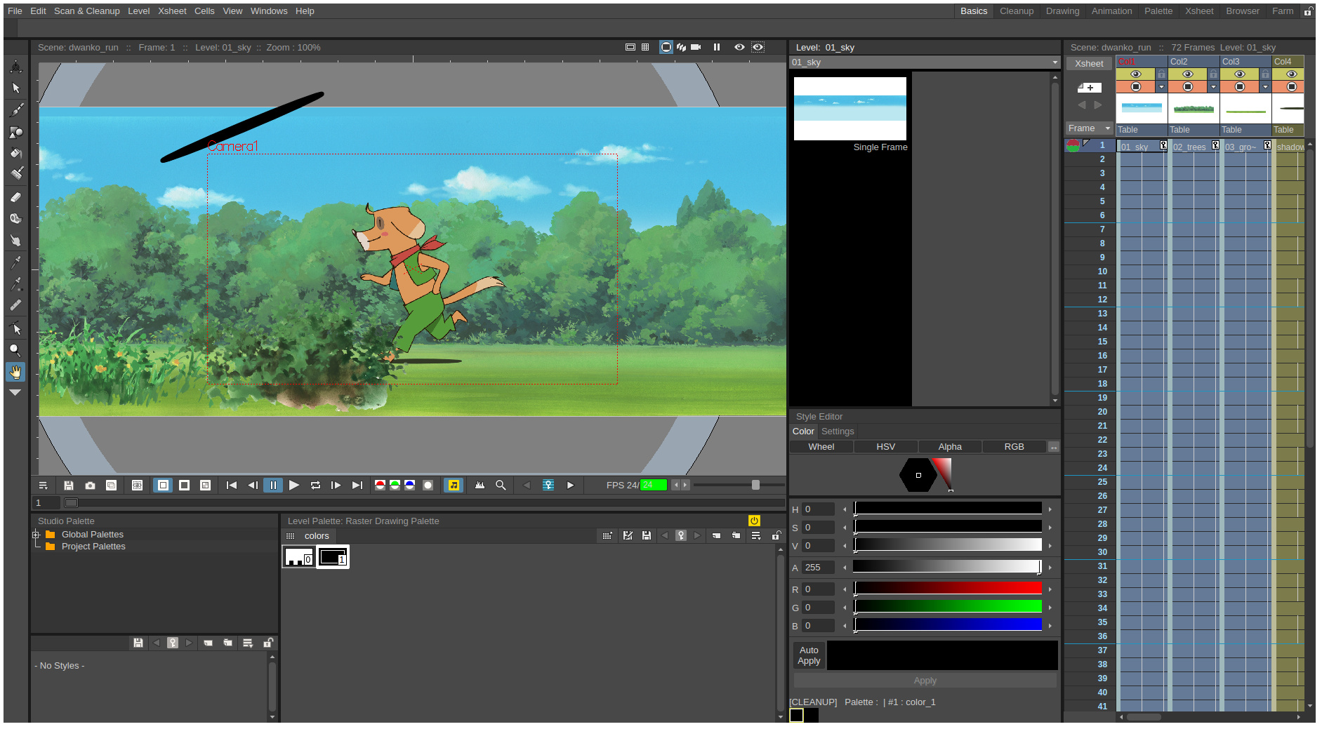 Palette Editor Panel - Synfig Animation Studio