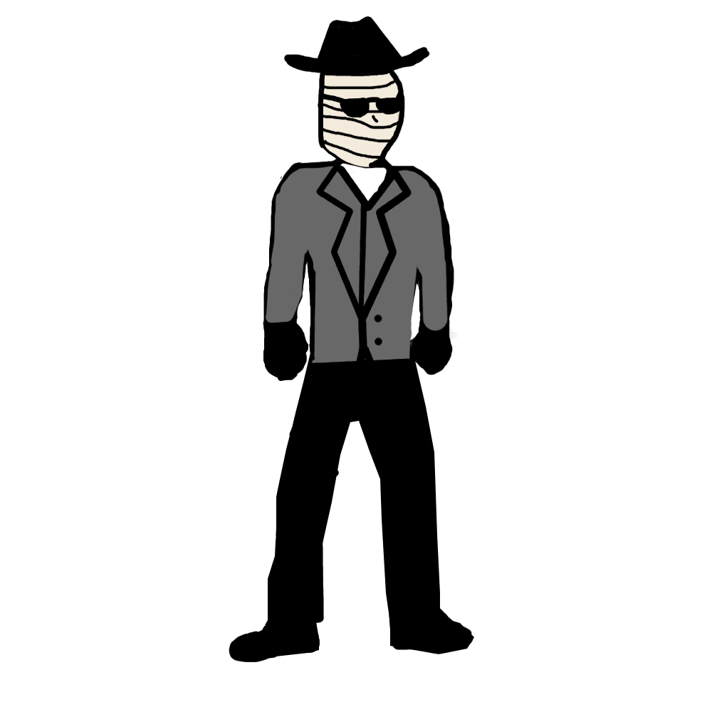 invisible man clipart