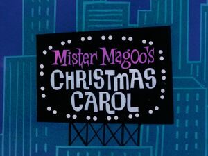 Mister magoo's christmas carol title card