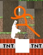 The Killer Bunny lit the fuse, so TSC ran to the portal.