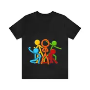 The Stick Gang on a T-shirt.