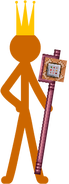 King Orange with his Command Block Staff.