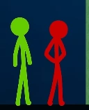 Green and Red disappointed in their friends getting stuck in slime.