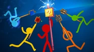 The Fighting Stick Figures and The Second Coming in the thumbnail of "Lucky Block Staff."
