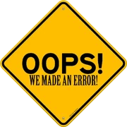 Error sign