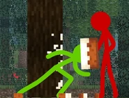 Red, having successfully pranked Green at last.