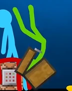 The awakened chest swallowing Green.