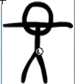 victim trying to escape the box that he is in.