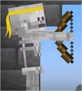 Skellington with his bow.