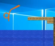 The Second Coming diving into a pool.