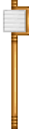 Orb staff containing an iron block.