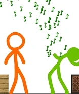 Green loosing a massive wave of notes.