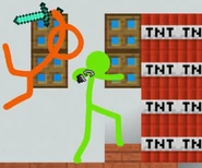 Green about to die.
