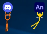 TSC grabbing Discord and Yellow grabbing Adobe Animate.