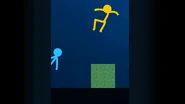 Blue seeing Yellow bouncing.