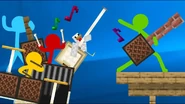 The Musical Chicken on the thumbnail for Note Block Battle.